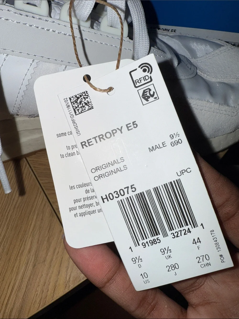 Adidas Retropy E5 'White Gum'